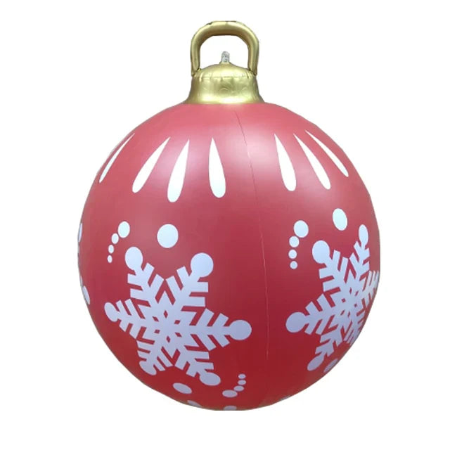 MerryOrb | Opblaasbare gigantische kerstbalversiering – Kerstversiering voor binnen en buiten
