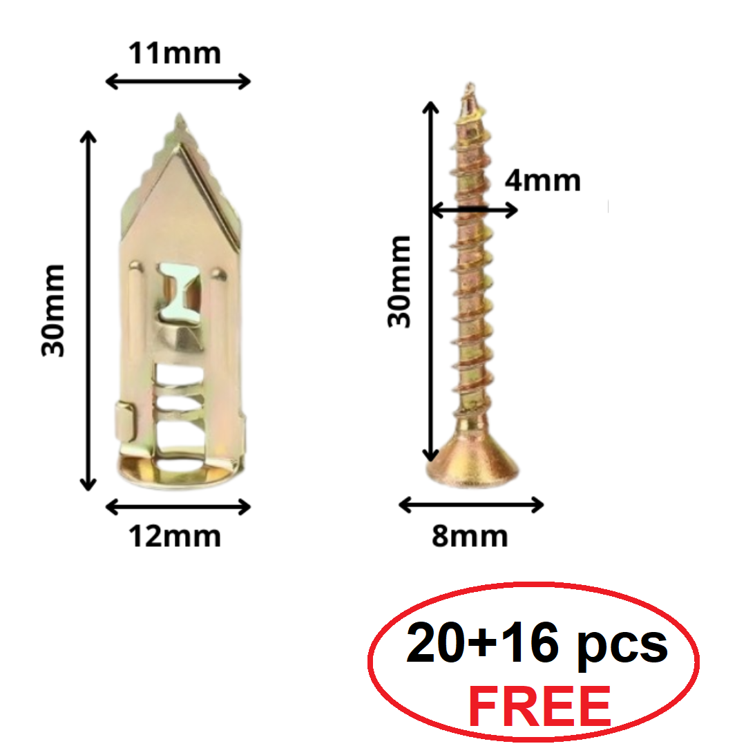 DrillFreeFix | Instant No-Drill wandbevestigingsschroeven en -ankers – Heavy-duty bevestigingsmiddelen voor thuis