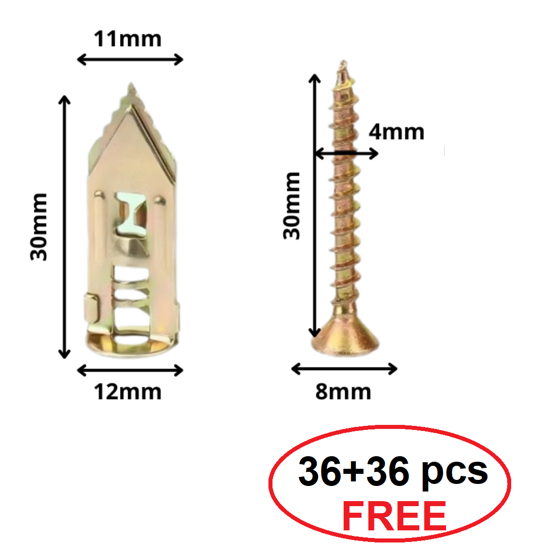 DrillFreeFix | Instant No-Drill wandbevestigingsschroeven en -ankers – Heavy-duty bevestigingsmiddelen voor thuis
