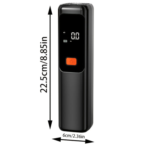 AirBoost | Compacte oplaadbare luchtcompressor – 150 PSI slimme inflator met LCD-scherm en LED-lampje voor auto's, fietsen en ballen