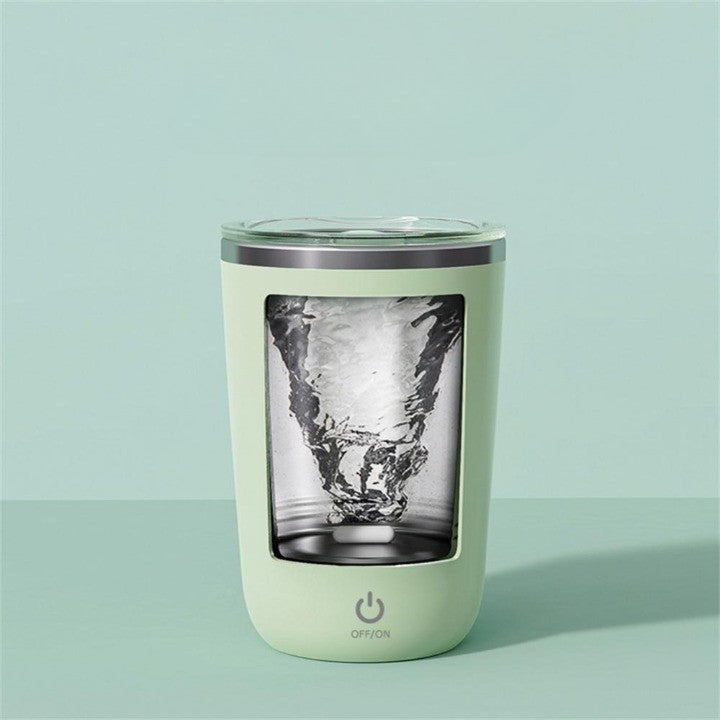 FlowMix | Automatische waterdichte shaker – 350 ml roestvrij staal, oplaadbaar, duurzaam, draagbaar proteïne- en drankmixer