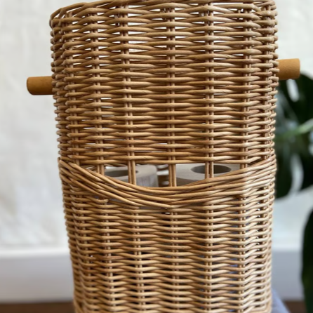RollCove | Rustieke toiletrolhouder voor in de badkamer, boerderijstijl, vochtbestendig toiletpapierrek