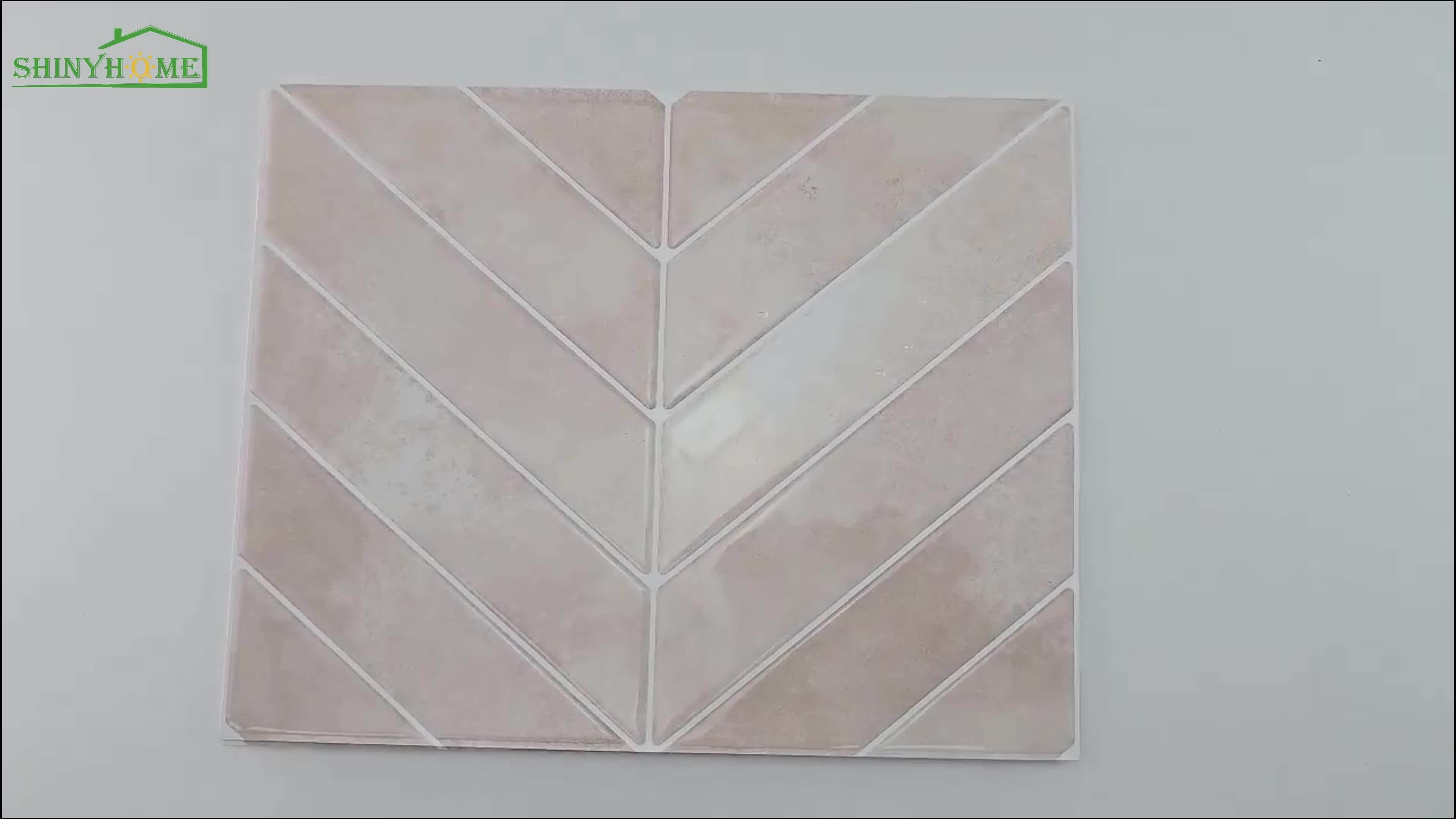 GeoTile | 3D Peel & Stick Muurtegels - Waterdicht, Oliebestendig PU Achterwand voor Keuken & Badkamer
