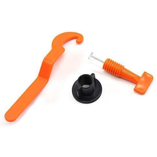TileGrip | 50-Set Herbruikbaar Tegel Waterpas Systeem (PP & 430 Roestvrij Staal) - DIY Tegel Spacer Kit