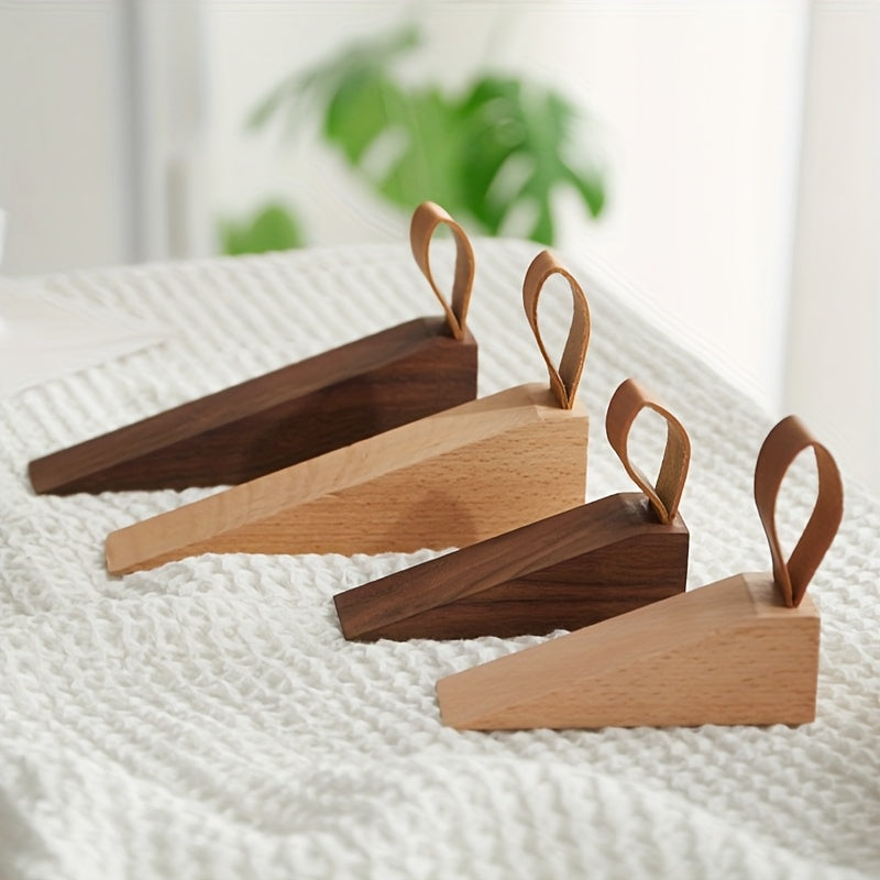 NordPlug | Massief houten deurstopper - Scandinavische anti-botswig