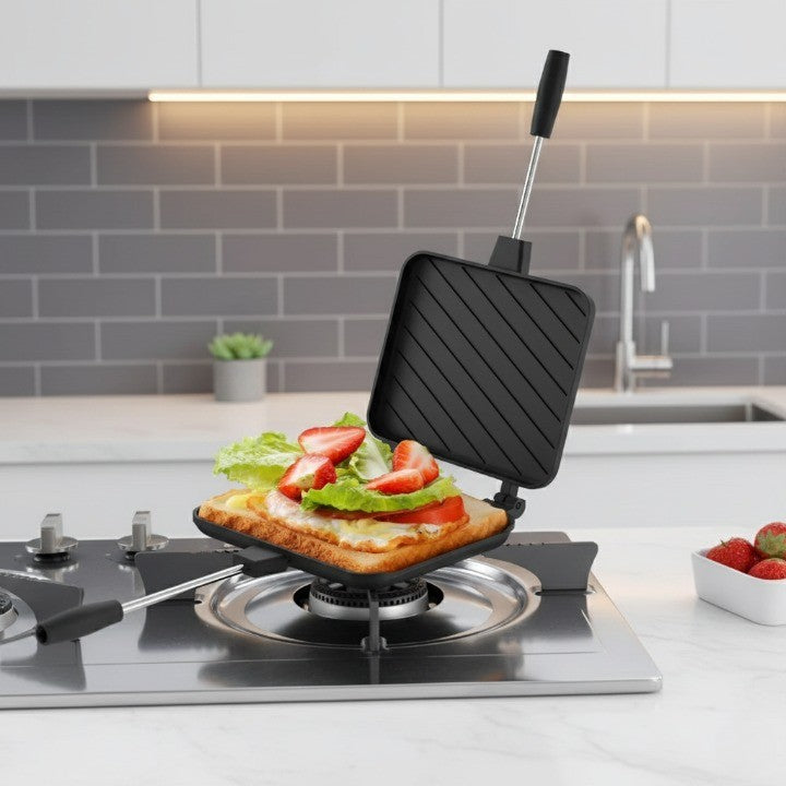 ToastFlip | Sandwichgrill met dubbele antiaanbakplaat – Flip Pan Toaster