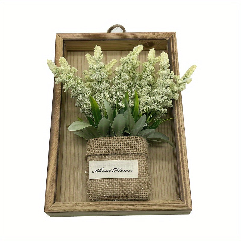 Botanique | 3D Bloemsierkunst - Houten frame met levensechte bloemstukken voor thuisdecoratie