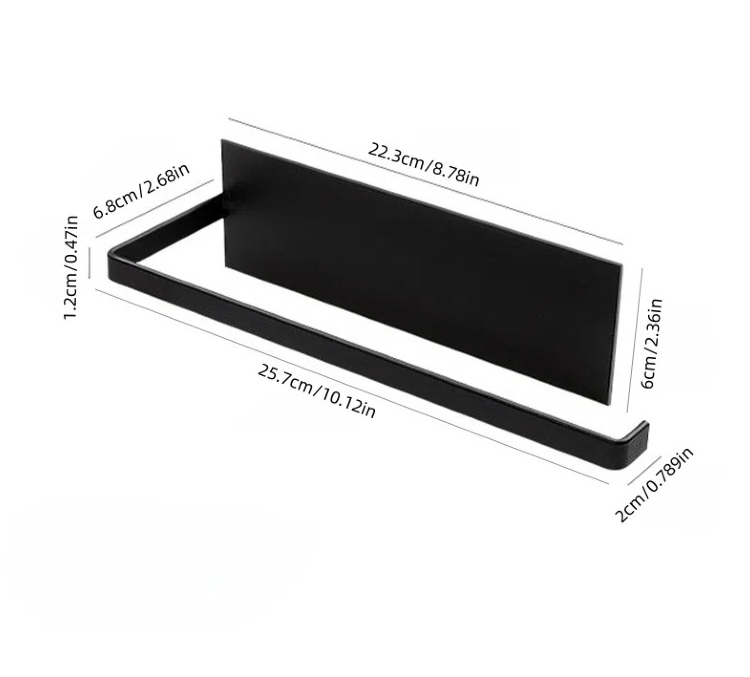 RollDock | Magnetische papieren handdoekhouder voor koelkast - Extra sterk, wandmontage