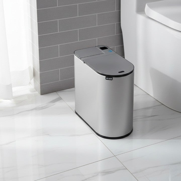 ToiLift | Automatische lift-afvalbak met geïntegreerde borstel – Handsfree afvalbak voor de badkamer