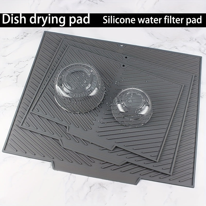 MatEase | Silicone Vaatdroogmat - Opvouwbaar, hittebestendig, multifunctionele keuken afdruipmat