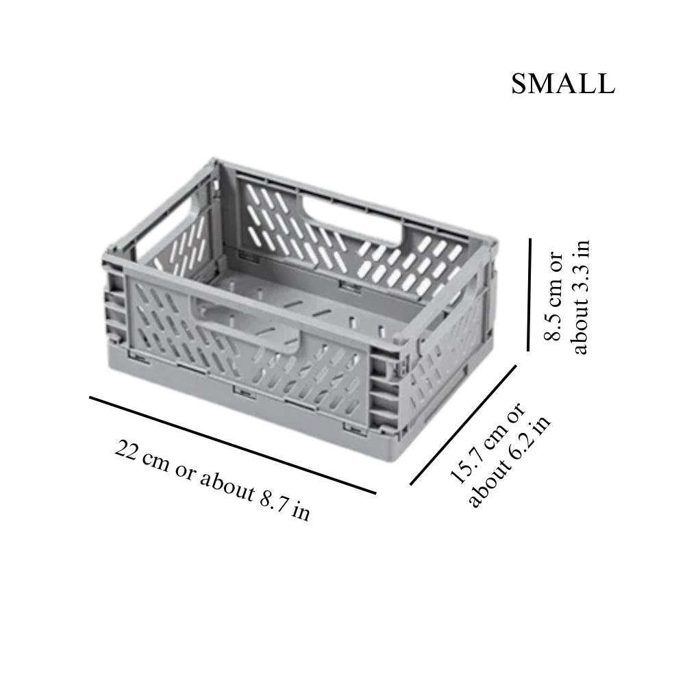SnapBasket | Opvouwbare Opbergmand – Plastic Organizer voor Bureau, Badkamer & Bureauspullen