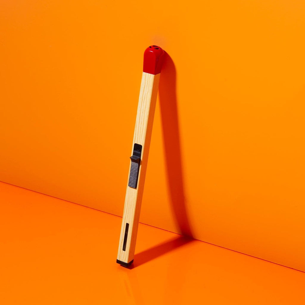 BlazeMatch | Navulbare Butaan Aansteker - Elegant Match Ontwerp, Regelbare Vlam, Perfect voor Kaarsen & Grills