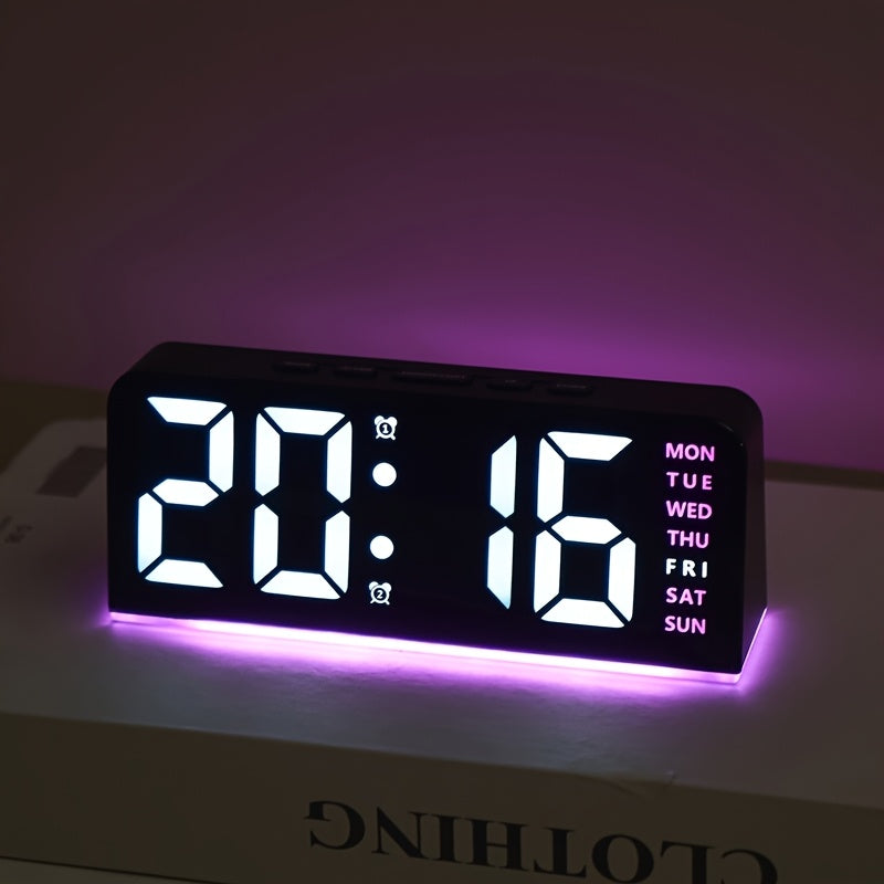 TimePulse | Digitale LED Wekker met Nachtlampje - Stil & Modern Ontwerp