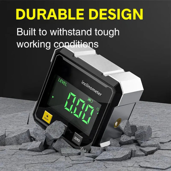 MagniLevel | Magnetische digitale hoekmeter – laser, nauwkeurig en sterke grip