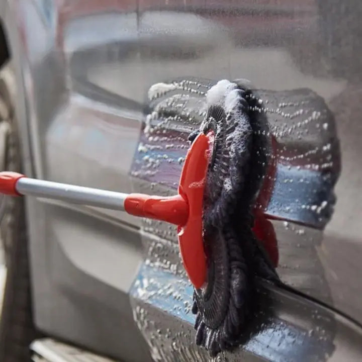 Sweeply | 360° Microvezel Mop - Multifunctionele dweil met dubbele kop en telescopische steel