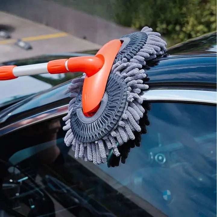 Sweeply | 360° Microvezel Mop - Multifunctionele dweil met dubbele kop en telescopische steel