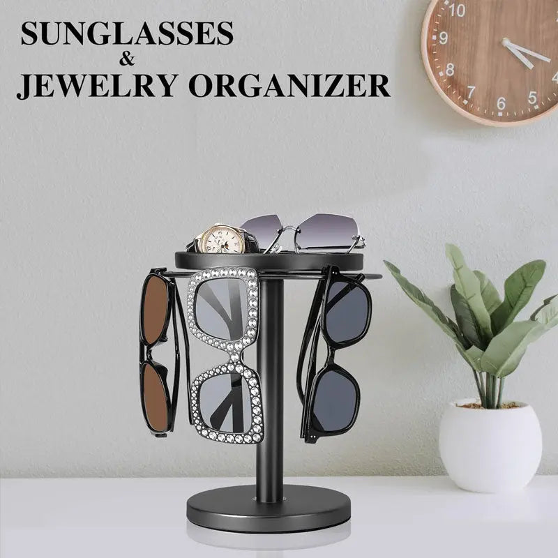 LensLoop | 360° draaibare brilstandaard - Multifunctionele brilhouder voor bureau, zonnebrilhouder