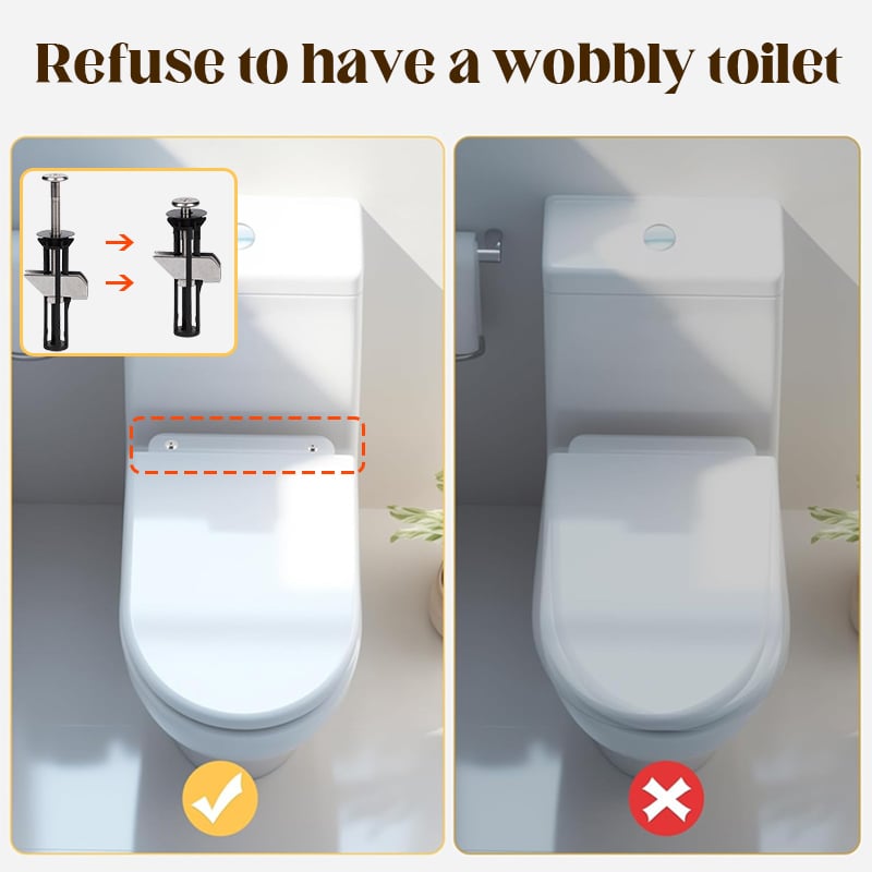 BoltMate | Universele toiletbrilbouten- en schroevenset – Duurzame badkamerbeslag voor een veilige bevestiging