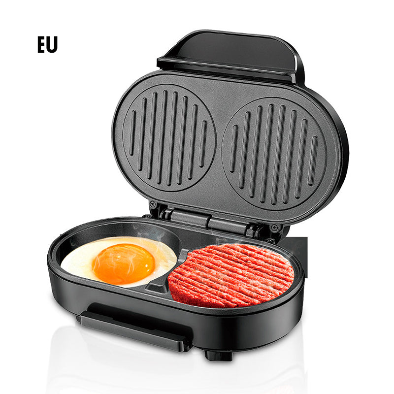 BreakfastPro | Elektrische Dubbele Ontbijtmaker – Anti-aanbak Grill, Omelet- & Sandwichmaker