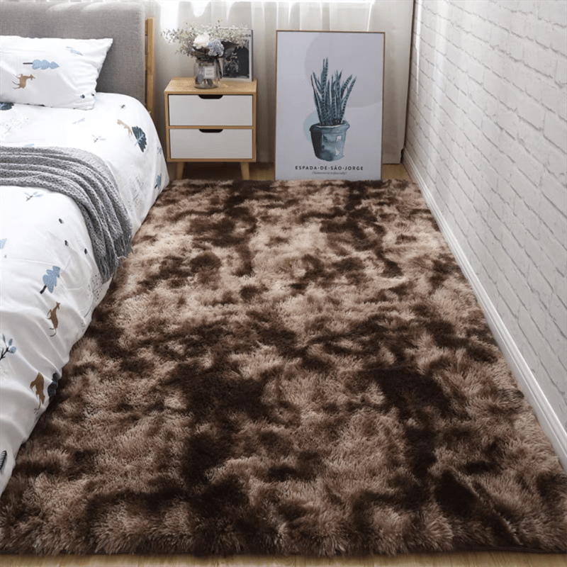 Fuzzify | Zacht Pluche Vloerkleed, Antislip Shaggy Nachtkastdeken, Fuzzy Shag Tapijt voor Slaapkamer, Woonkamer