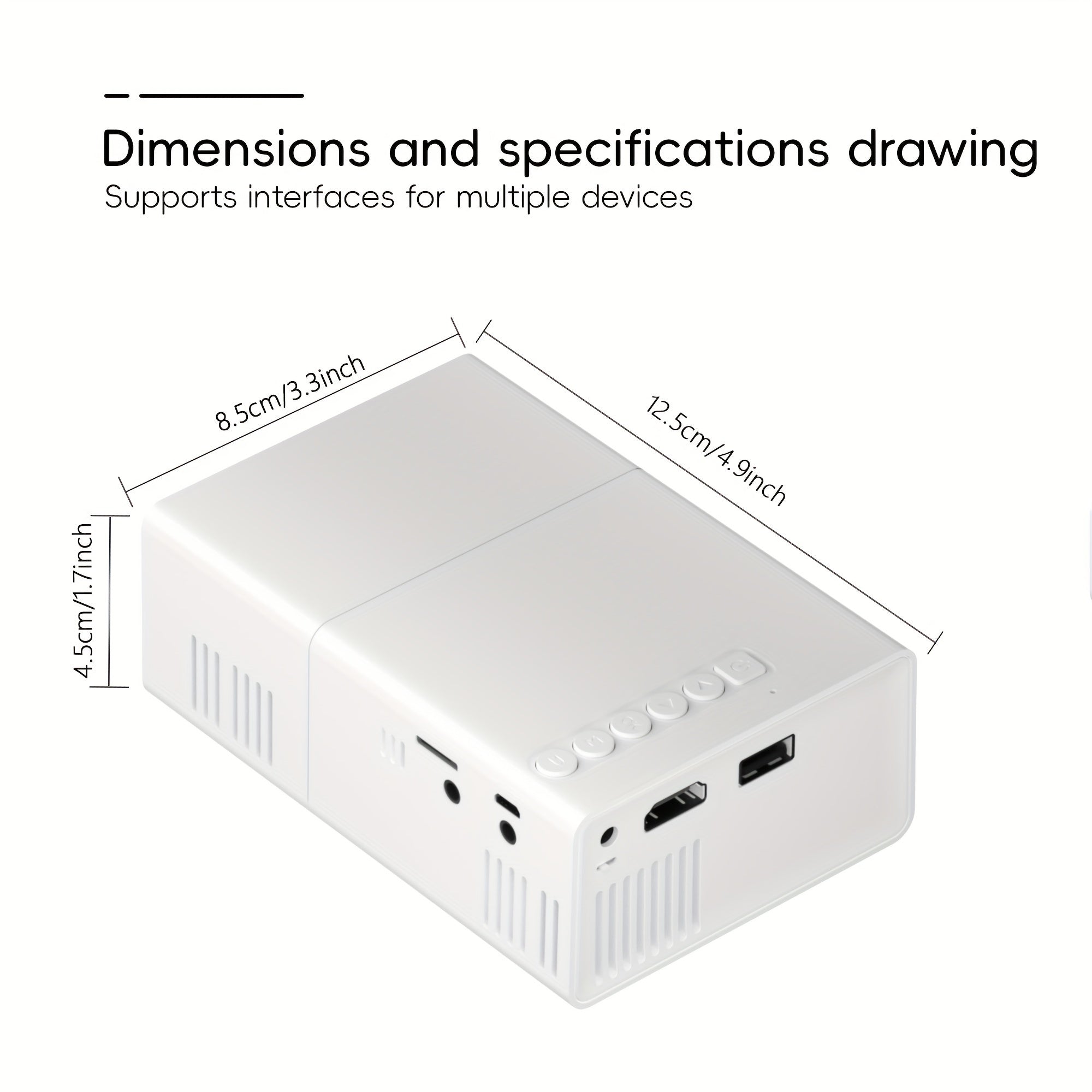 Projecta | Draagbare Miniprojector - Compatibel met Android/iOS/Windows & TV-sticks