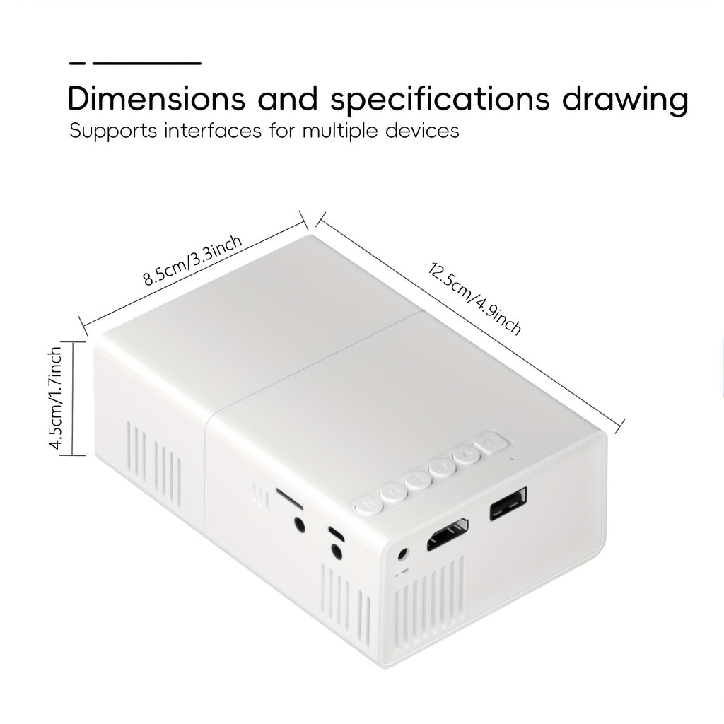Projecta | Draagbare Miniprojector - Compatibel met Android/iOS/Windows & TV-sticks