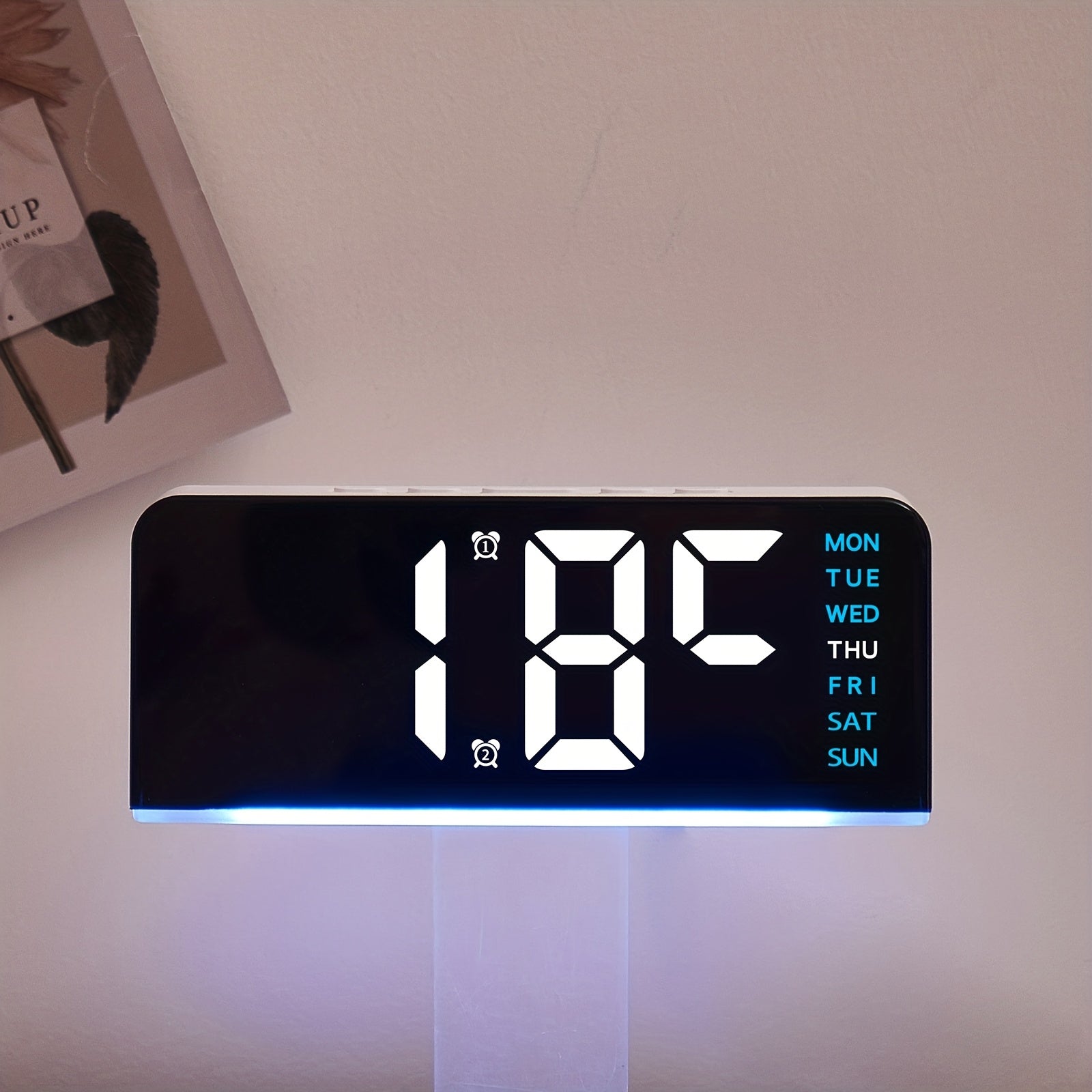 TimePulse | Digitale LED Wekker met Nachtlampje - Stil & Modern Ontwerp