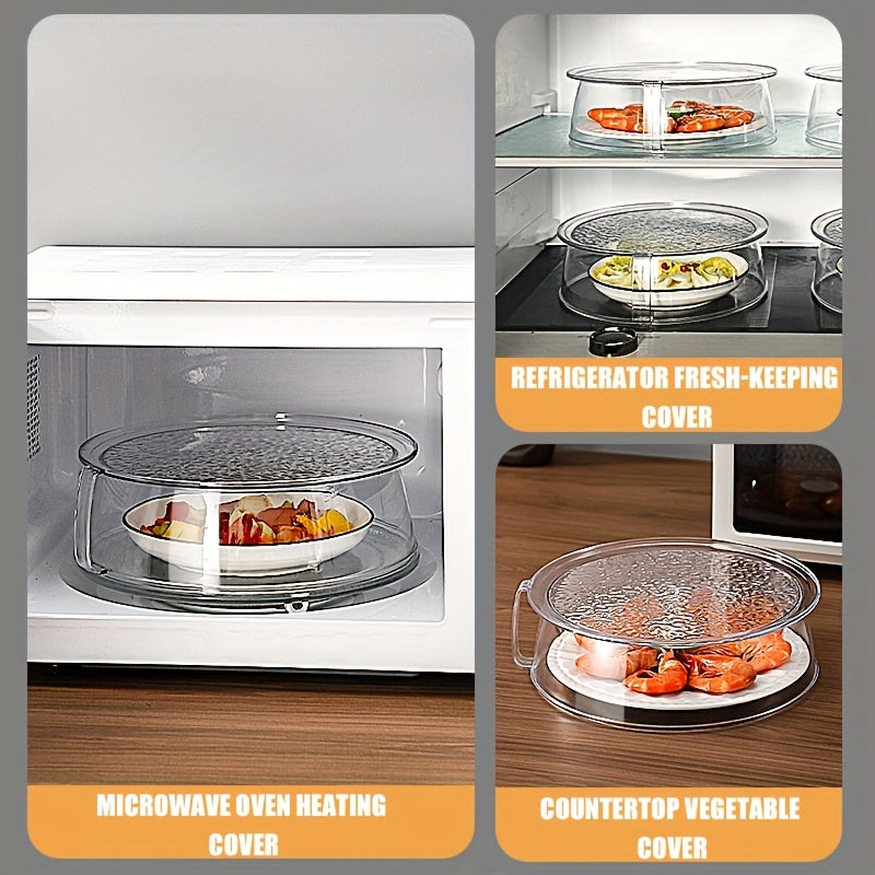 HotShield | Transparante magnetron-spatbescherming met handvat – hittebestendig tot 200 °C, 360° spatbestendig