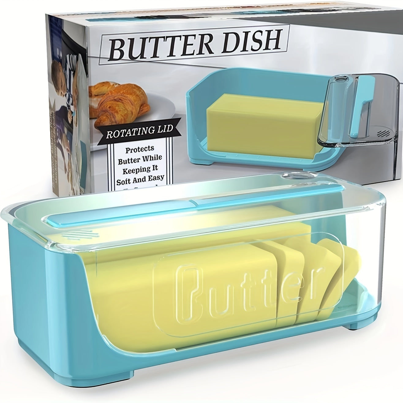 ButterVault | Duurzame plastic botervloot met deksel – grote luchtdichte opslagcontainer voor keuken en koelkast