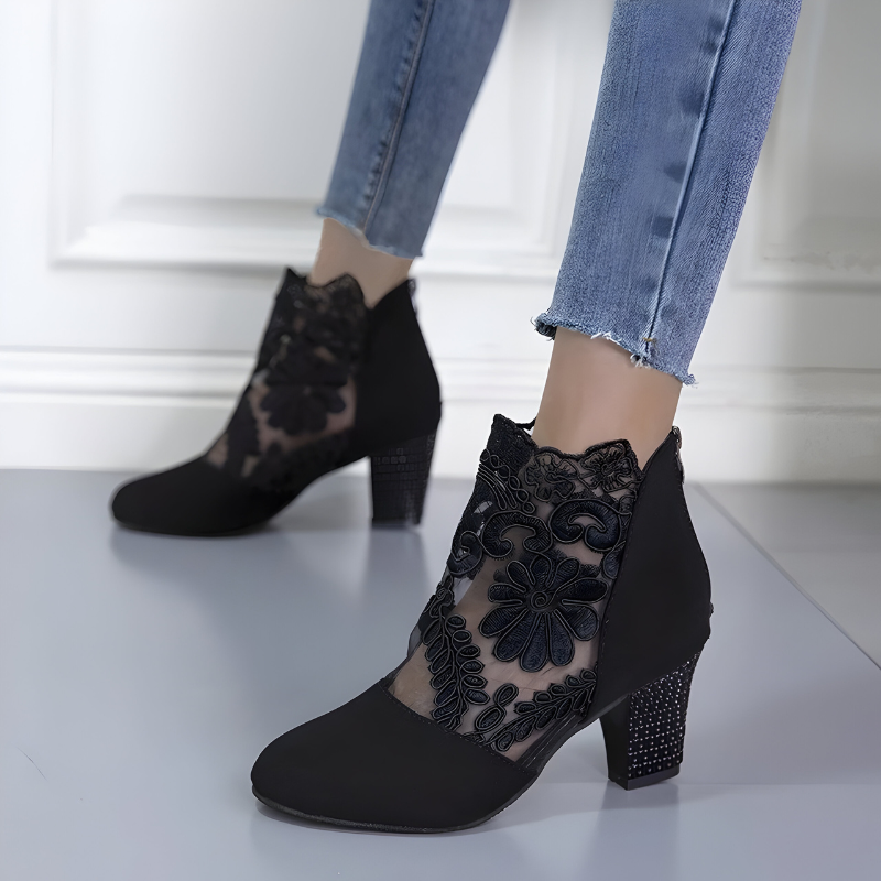 Priya | Elegante damessandalen met hak – Feest- en avondschoenen met enkelbandje