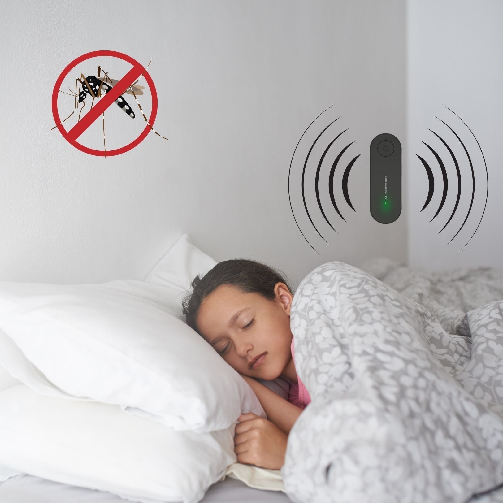 InsectAway | Ultrasone insectenverjager met stekker – Muggen-, vliegen- en ongediertebestrijding voor thuis