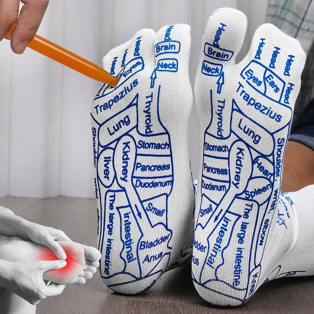 PressPoint | Acupressuur reflexologiesokken voor verlichting van voetpijn en verbeterde bloedsomloop