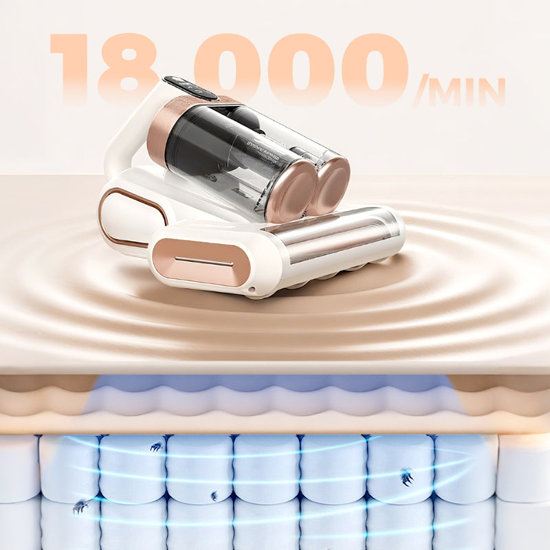 DustShield | Bedreinigingstofzuiger – Gerichte verwijdering van huisstofmijt, UV-ontsmetting, zeer efficiënte filtratie