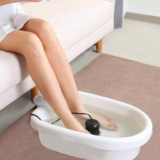 SoleRevive | Ionisch voetontgiftingsbad - vibrerende whirlpoolreiniging, massage en ionentherapie