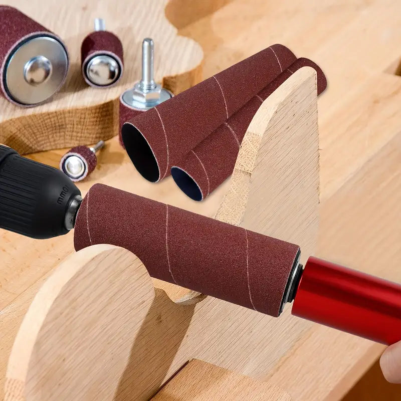 SpinForge | Universele spindelschuurmachine-adapterset – Precisie-houtbewerkingshulpstuk voor het schuren van meerdere oppervlakken