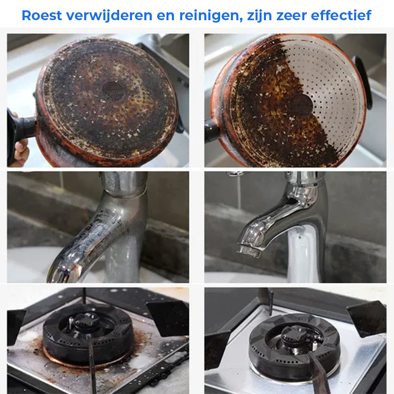 ClearOx | Roestverwijderaar - Krachtig Keukenschuim voor Metaal, Gootsteen, Tapkraan, Fornuis