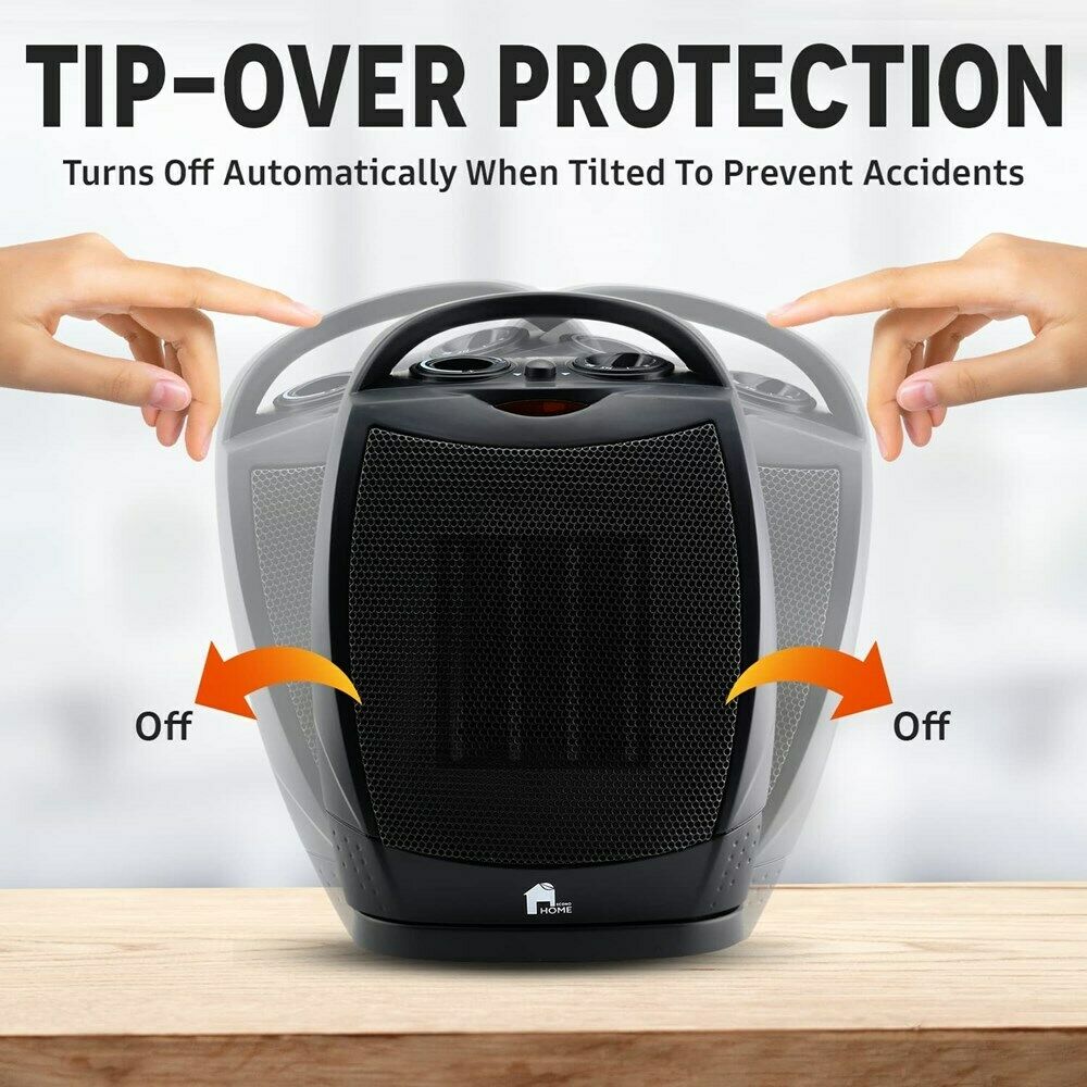 AuraWarm | Compacte draagbare verwarming – Superstille oscillerende ventilator