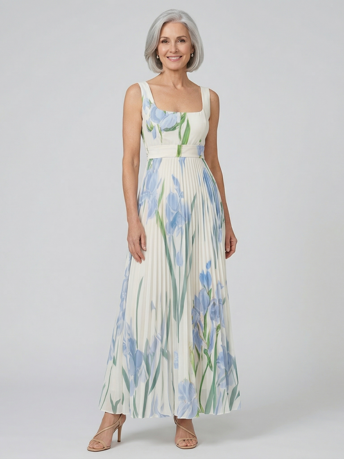 Wumi | Boho bloemen maxi-jurk voor dames – elegante, zwierige A-lijn lange jurk