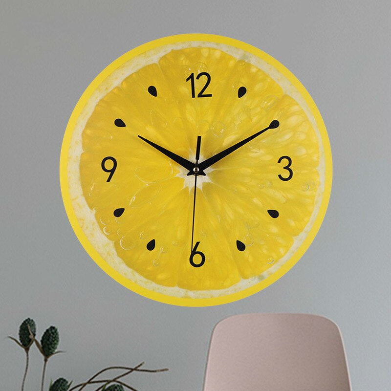 SourTime | Lemon Wandklok - Levendig Citrus Ontwerp