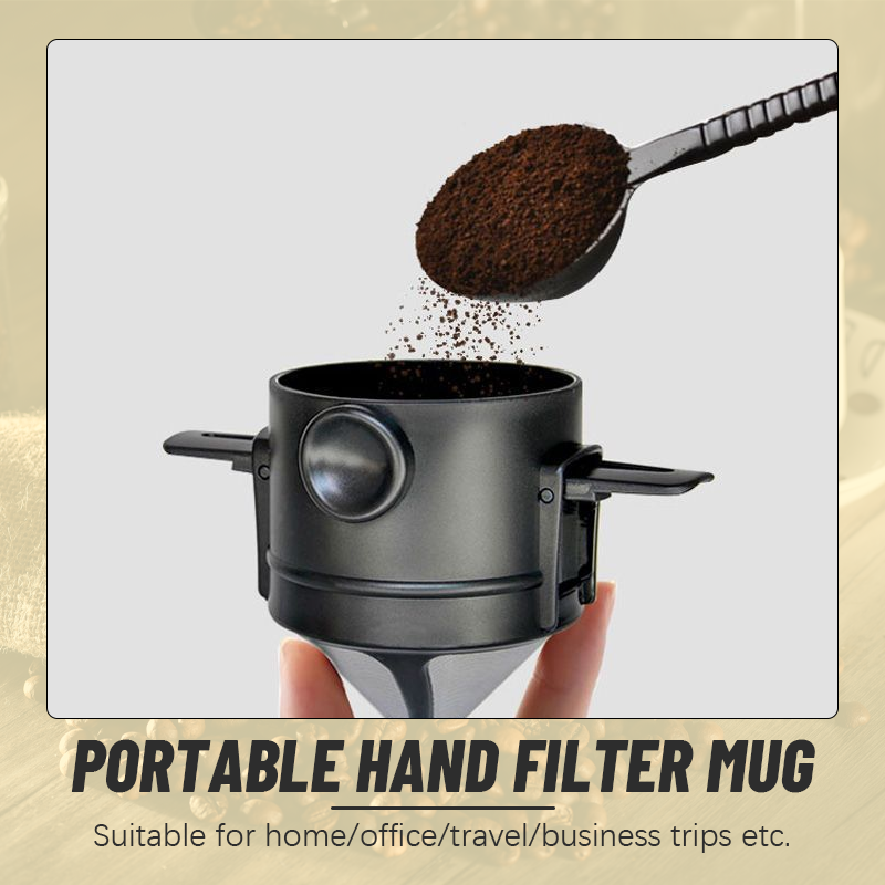 PortaBrew | Draagbaar handmatig koffiezetfilter – opvouwbaar, herbruikbaar, voor buiten en op reis