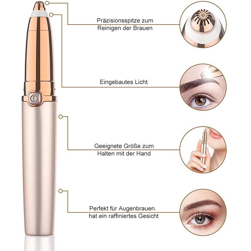 SilkBrow | Wenkbrauw-epilator voor vrouwen – Zachte, pijnloze en nauwkeurige ontharing