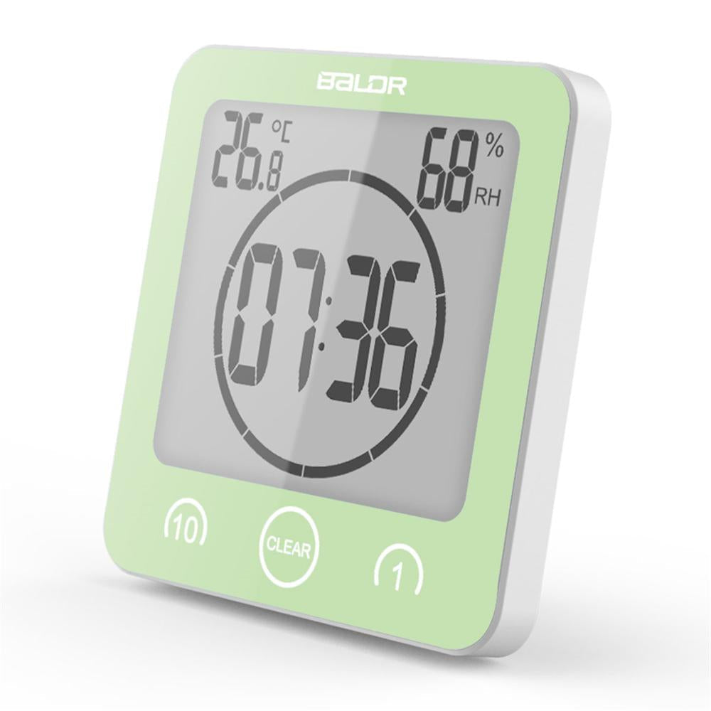 DripTick | Waterdichte doucheklok - digitale badkamertimer voor wandmontage met zuignap
