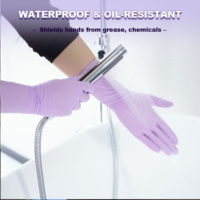 GripSafe | Sterke, wegwerpbare, latexvrije en chemisch bestendige nitrilhandschoenen