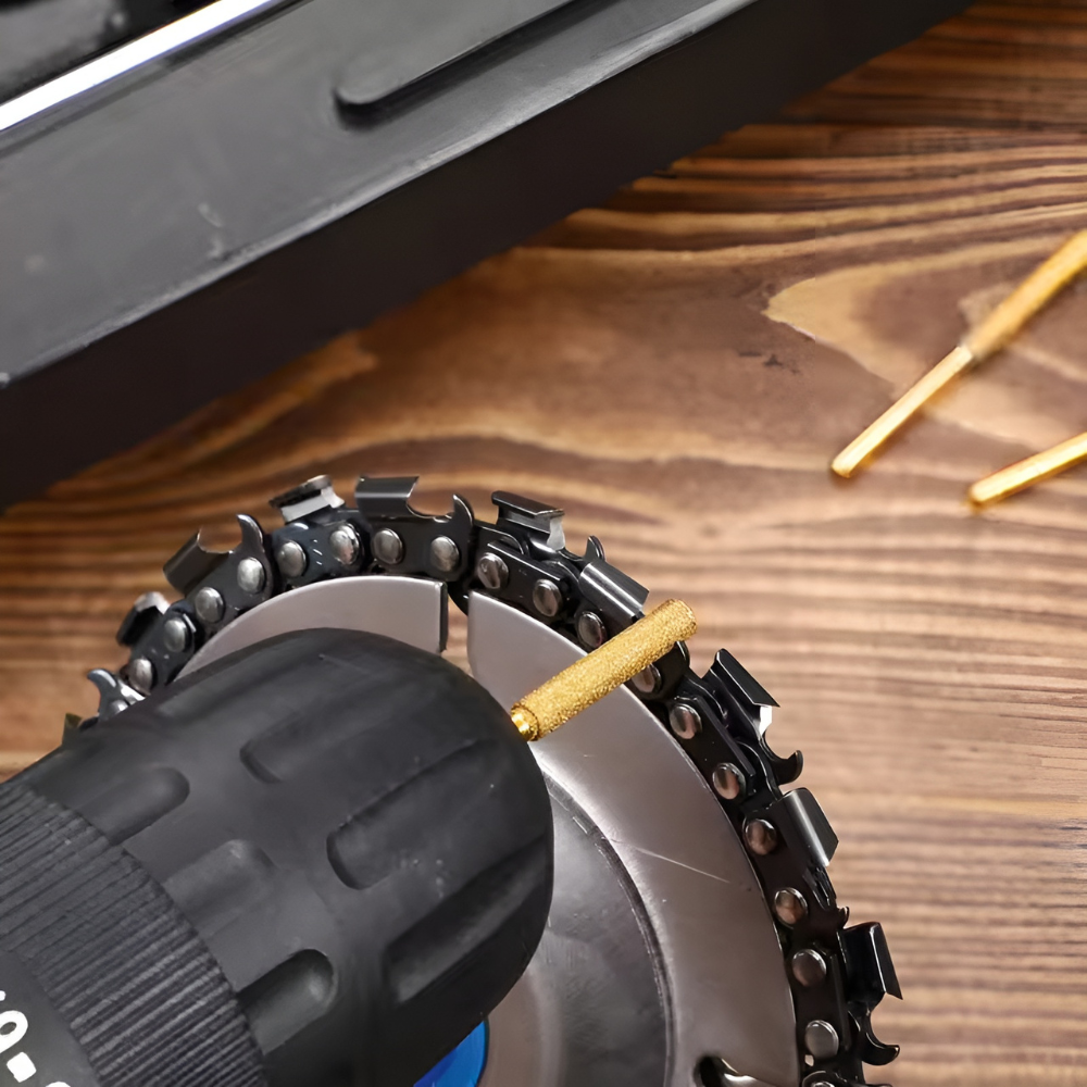 ChainRestore | Professionele kettingzaagslijpkoppen set – diamanten slijpbits