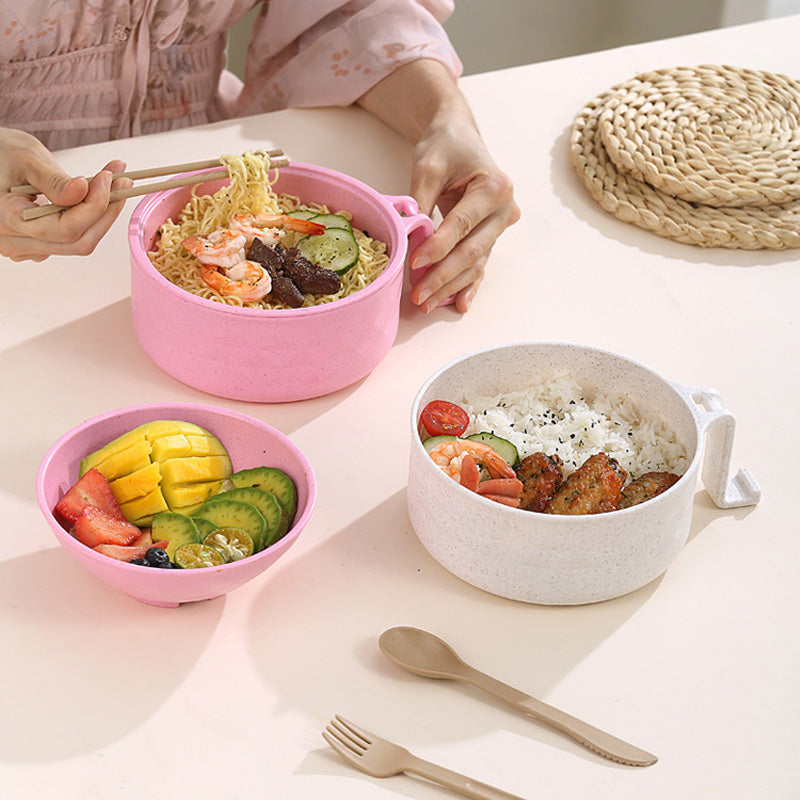 SavorCup | Magnetron Ramen Kom met Deksel & Handvatten - Instant Noodle Cooker, BPA-vrij