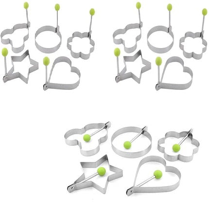 FryShape | Roestvrijstalen eiervormen – Leuke vormen voor eieren, pannenkoeken en omeletten