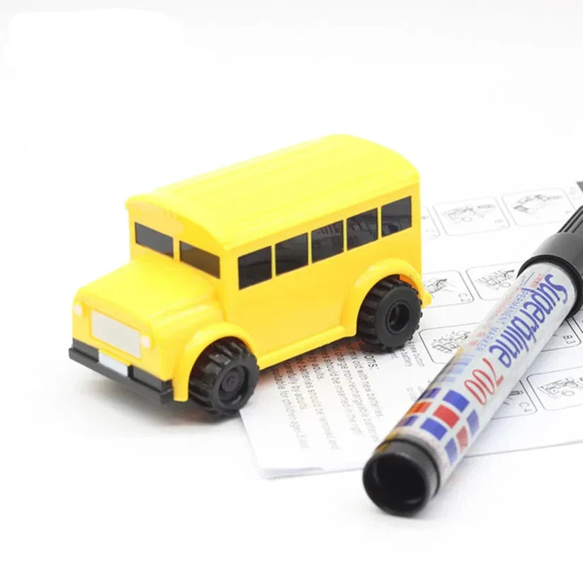 DrawZoom | Magische inductieve tekenauto voor kinderen – Creatief, leuk en leerzaam speelgoed