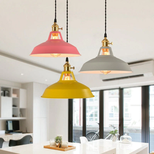 PastelAura | Vintage Pastel Metalen Hanglamp