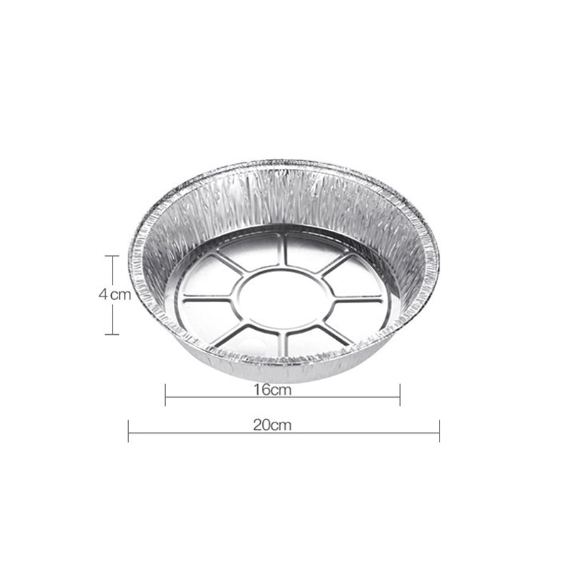 CrispFoil | Ronde bakplaten van aluminiumfolie - wegwerp pannen van aluminiumfolie voor de friteuse, oven en magnetron