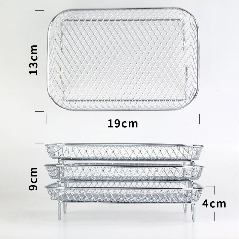 AirRack | Stapelbare Manden voor Luchtfriteuses - Ruimtebesparende Friteuse Accessoires